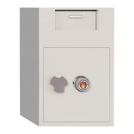 Phoenix Safe International Phoenix Safe Front Loading Dial Combo Lock Dep. Safe w/ Inner Locking Door 3.48 cu ft, Off-White 992